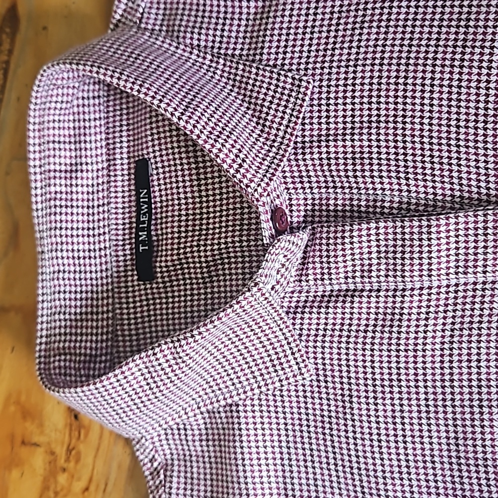 T.M. Lewin women's blouse houndstooth size 12